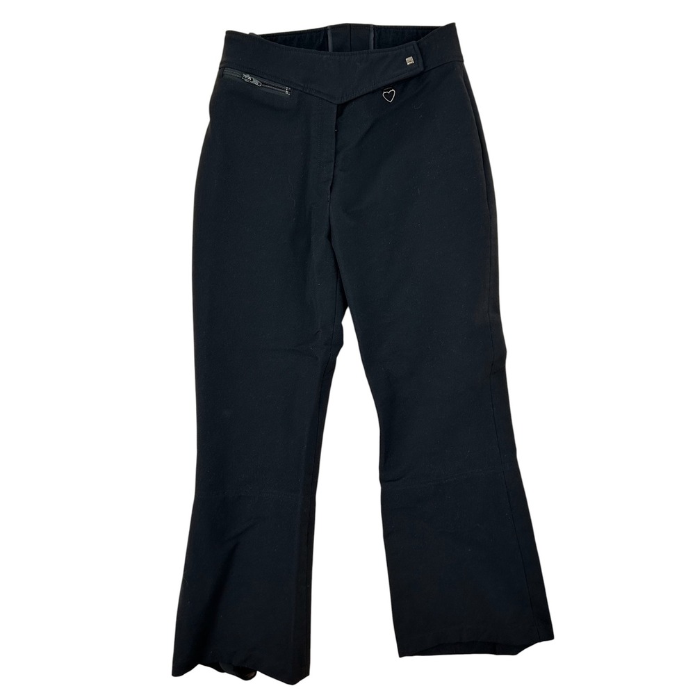 Obermeyer Women Black Wool Blend Ski‎ Pants Snow Trousers Size 10 - Picture 5 of 9